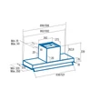 Kép 2/2 - Cata ARMONIA X 90 felső szekrénybe vagy kürtőbe építhető páraelszívó