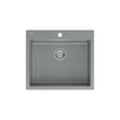 Kép 1/3 - Quadron MORGAN 110 gránit (570x500 mm, 1 medence) silver stone