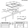 Kép 9/9 - AEG NIG64B30AB Beépíthető indukciós főzőlap, Bridge funkció, Hob2Hood, 60 cm