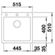 Kép 3/5 - BLANCO PLEON 5 Silgranit mosogatótálca, antracit, tartozékok nélkül, excenter nélkül