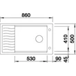 Kép 5/5 - BLANCO ELON XL 8 S Silgranit mosogatótálca, tartufo, excenter nélkül