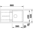 Kép 4/5 - BLANCO METRA 5 S Silgranit mosogatótálca palaszürke exc.