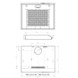 Kép 2/3 - TurboAir - Hagyományos Páraelszívó TILLY WH/F/60 5 év garancia (regisztrációval) fehér 60cm