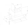 Kép 5/5 - Ciarko Design MINIMAL 7 55 cm széles fekete kürtőbe vagy felső szekrénybe építhető elszívó, 650 m3/h légszállítás, beállítható színhőmérsékletű világítás