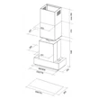 Kép 2/4 - Falmec GRUPPO INCASSO NRS 70 felső szekrénybe vagy kürtőbe építhető páraelszívó