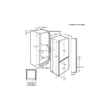 Electrolux ENN2851AOW Beépíthető Kombinált Hűtőszekrény