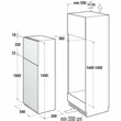 Kép 4/5 - Gorenje RKI514E21 Beépíthető kombi hűtő 144 cm magas