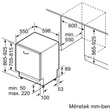 Kép 2/4 - BOSCH SBH4HVX00E Teljesen integrálható mosogatógép Serie 4, Beépíthető mosogatógép, 60 cm, XXL, VarioHinge - csúszózsanér 14 teríték