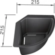 Kép 4/4 - BLANCO Corner caddy sarokba helyezhető tál