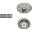 Kép 1/2 - BLANCO InFino szett egy medencés mosogatóhoz, satin platinum, lefolyógarnitúrát nem tartalmaz