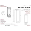 Kép 6/8 - Avintage Borhűtő AVI178PLATINUM beépíthető, 94 palack