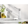 Kép 2/7 - BLANCO KANO-S kihúzható fejes csaptelep, fehér/króm, SILGRANIT-Look, HD