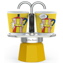 Bialetti MINI EXPRESS Lichtenstein kotyogós kávéfőző szett(0001405/MR)