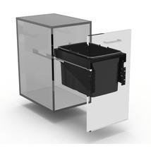 Ekotech FRONT 45szekrénybe szerelhető szemetes 320 mmmagas 1 vödrös kivitel