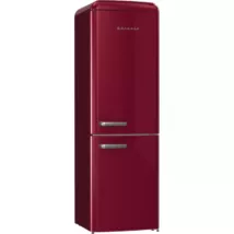 Gorenje ONRK619DR szabadonálló kombinált hűtőszekrény, 194 cm, Total NoFrost, BORDÓ, Old Timer Design