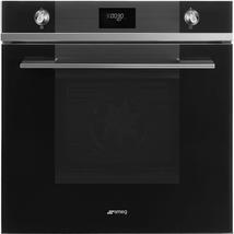 SMEG PIROLITIKUS HŐLÉGKEVERÉSES SÜTŐ,Linea , 10+1 funkció, pizza funkció, LCDkijelző, két vezérlőgomb, fekete üveg