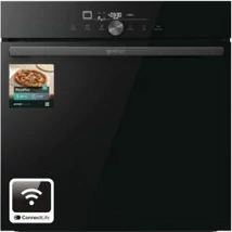 Gorenje GO66E Pizza beépíthető sütő EGYEDI PIZZA PROGRAMMAL, pirolitikus öntisztítás, teleszkópos sütősín, teljesen fekete 4 rétegű üvegajtó, WiFi-ConnectLife alkalmazás