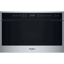 Whirlpool WMN464BX beépíthető mikró, Inox, 22 liter, mikrohullám teljesítmény 750 W, oldalra nyíló üvegajtó, LED kijelző (zöld karakterszín), Crisp