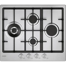 Candy CHG6D4WTX Beépíthető gáz főzőlap, 3+1 dupla égőfej, öntöttvas rács, inox