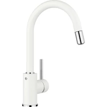BLANCO MIDA-S kihúzható fejes csaptelep, fehér, SILGRANIT-Look, HD
