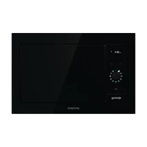 Gorenje BM235G1SYB beépíthető Simpicity mikró, fekete üveg front