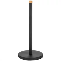 Laveo OSLO Papírtörlő tartó, Anyag: acél, bambusz, Szín: fekete/ barna