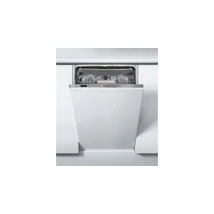 Whirlpool WSIO 3O34 PFE X beépíthető Mosogatógé 45cm integrált, PowerClean Pro magas nyomású tisztítórendszer, 3. evőeszköz fiók, 44 dBA zajszint, automatikus ajtónyitás opció, működésjelző fény a padlón