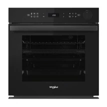 Whirlpool AKZ9S8270FB Beépíthető SteamSense valódi gőzsütő, fekete üveg, finoman csukódó sütőajtó, 6. Érzék funkció 6 ételkategóriára,  PIROLITIKUS és HIDROLITIKUS tisztítás