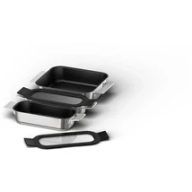 Bosch HEZ9FF030 Pro Induction Flex edényszett , 3 részes , 2 kis Flex edény fedővel és 1 közepes Flex edény , Tökéletesen illeszkedik a FlexInduction zónákra