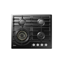 Midea MG60096DGB-HR beépíthető gázlap, edzett üveg, WOK, fekete 5 ÉV GYÁRI GARANCIÁVAL!