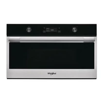 Whirlpool W7MD540 W Collection beépíthető mikrohullámú sütő, inox szegély, fekete full üveg, Assisted kijelző (magyar nyelvű)