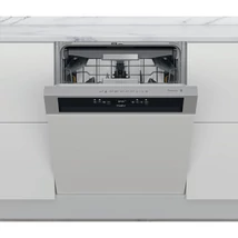 Whirlpool WBO3T133PFX Beépíthető kezelőpaneles mosogatógép, inox, 14 teríték, 9,5 l vízfogyasztás ,10 program, 6. érzék szenzortechnológia, PowerClean Pro magas nyomású tisztítórendszer, 3. evőeszköz fiók