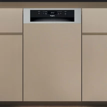 Whirlpool WH6PC11BS7A0  Beépíthető Inox kezelő paneles keskeny mosogatógép, "C" , 11 teríték, PowerClean, 8,7 l , 3. evőeszköz fiók,  6.Érzék
 43/41 dBA
