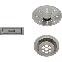 BLANCO InFino szett egy medencés mosogatóhoz, satin platinum, lefolyógarnitúrát nem tartalmaz