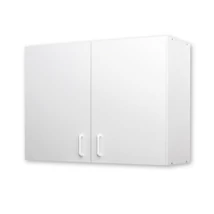 Felsőszekrény nyílóajtós 100x30, fehér korpusz/fehér front