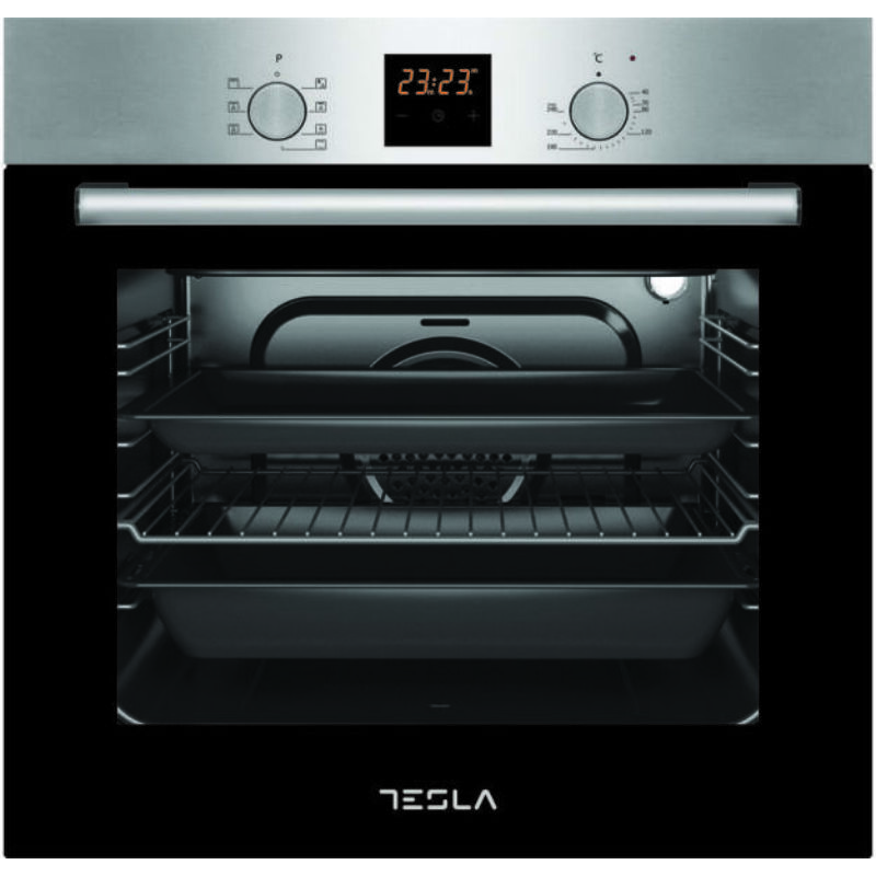 Tesla BO800SX INOX beépíthető elektromos sütő 60L