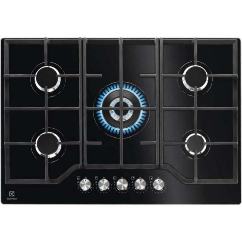Electrolux KGG75362K Beépíthető gáz főzőlap, 75 cm, WOK égőfej