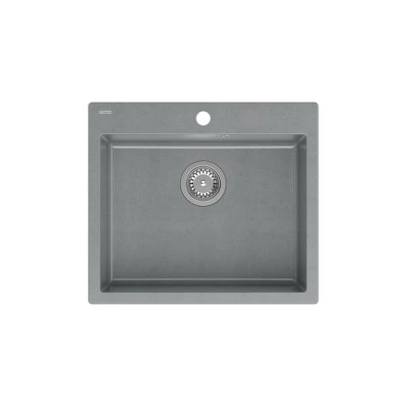 Quadron MORGAN 110 gránit (570x500 mm, 1 medence) silver stone