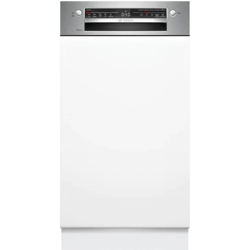 Bosch SPI2HKS42E Beépíthető kezelőpaneles keskeny mosogatógép - Serie 2 - Home Connect - Nemesacél - 10 teríték - 5 program - 3 opció