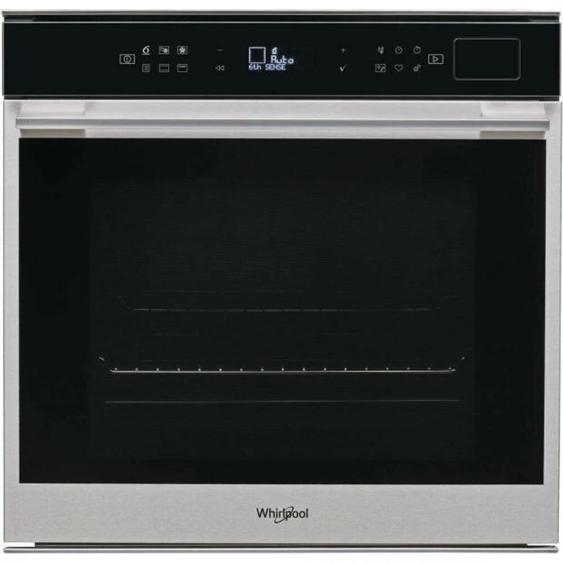 Whirlpool W7OS44S1H W Collection SHS - beépíthető gőzsütő, Ingyenes Házhozszállítás inox szegély, fekete full üveg