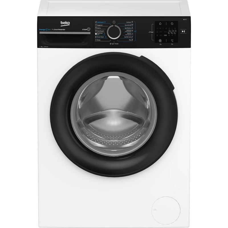 Beko BM3WFSU37413WPBB1 Szabadonálló keskeny elöltöltős mosógép, 7 kg, 1400 f, 50 cm mély