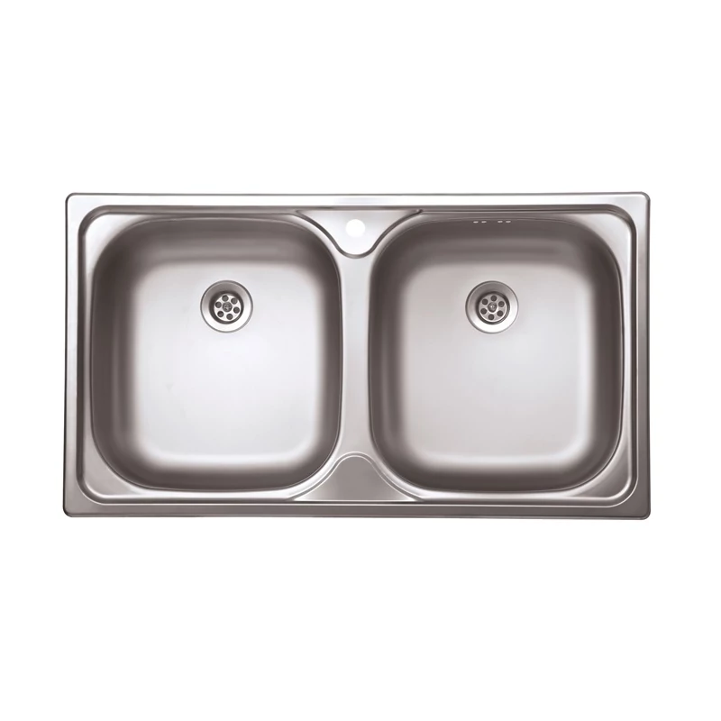 EVIDO FLEX DUO natúr rozsdamentes acél mosogató, 780 x 435 mm
