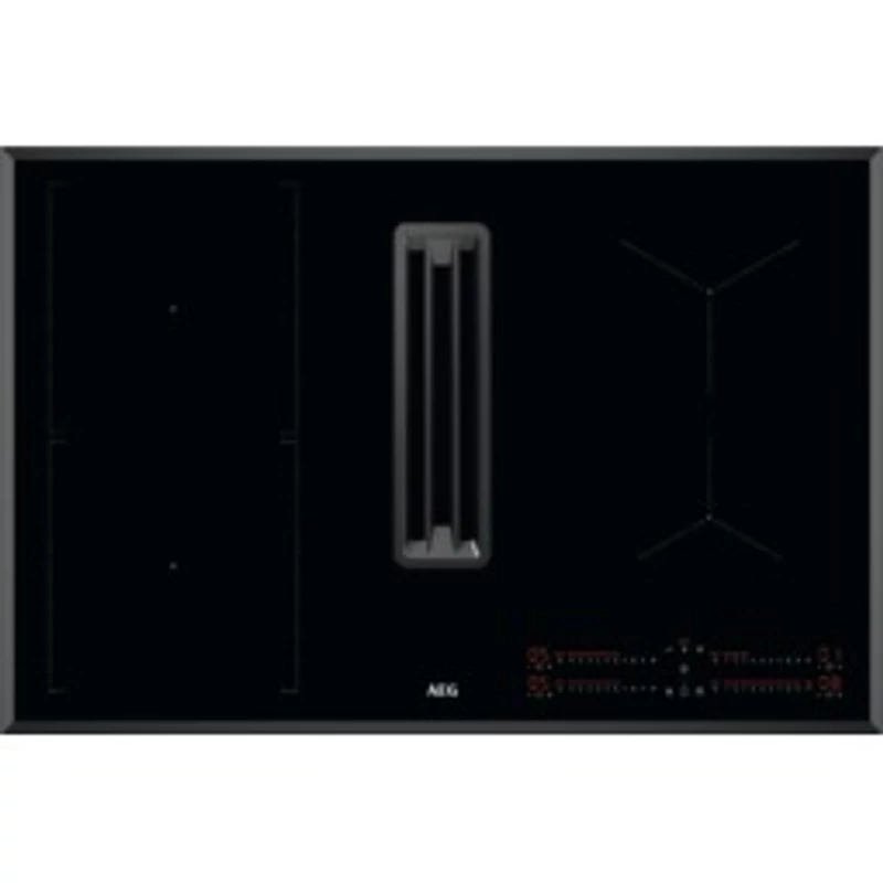 AEG CCE84779CB Síkba építhető indukciós főzőlap beépített páraelszívóval, WiFi, Hob2Hood, Bridge funkció, 83 cm