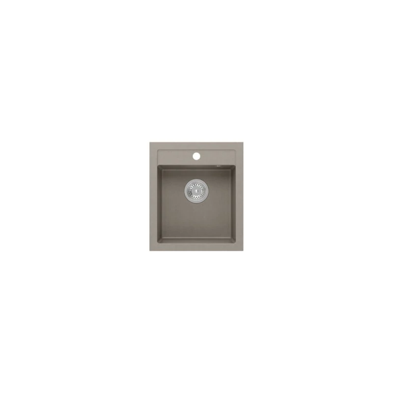 Quadron JOHNNY 100 gránit (430x500 mm, 1 medence) soft taupe