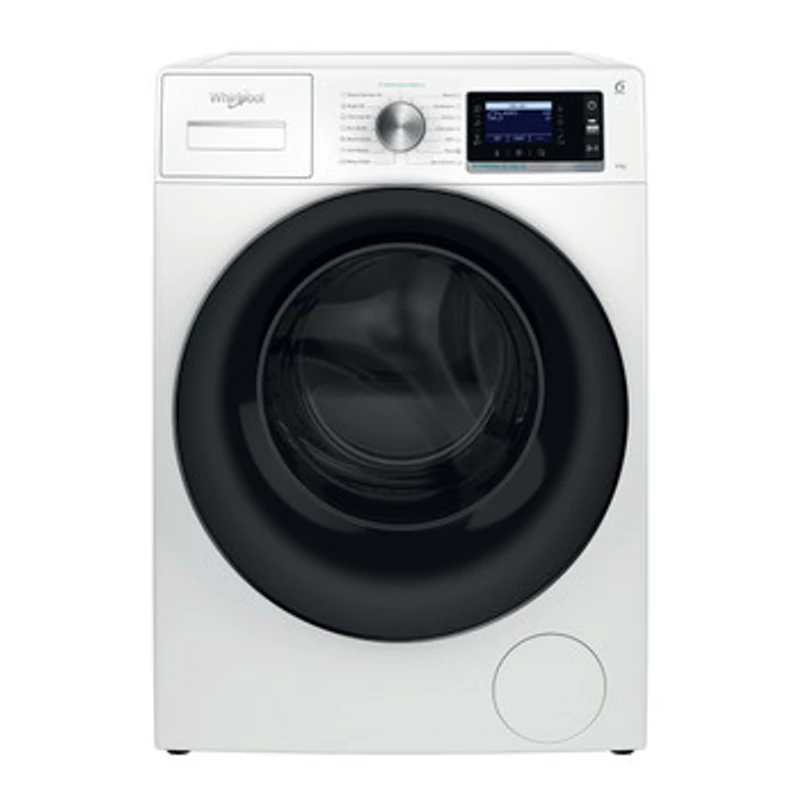 Whirlpool W6 98 SILENCE EE elöltöltős gőzfunkciós mosógép, 9 kg, 1400 f, FreshCare funkció, magyar szöveges kijelző, extra csendes DirectDrive motor, Stop&Add