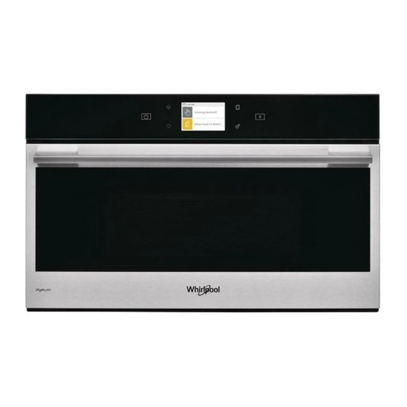 Whirlpool W9MD260IXL W Collection beépíthető mikrohullámú sütő, inox szegély, fekete full üveg, Smart kijelző (magyar nyelvű, színes, interaktív)