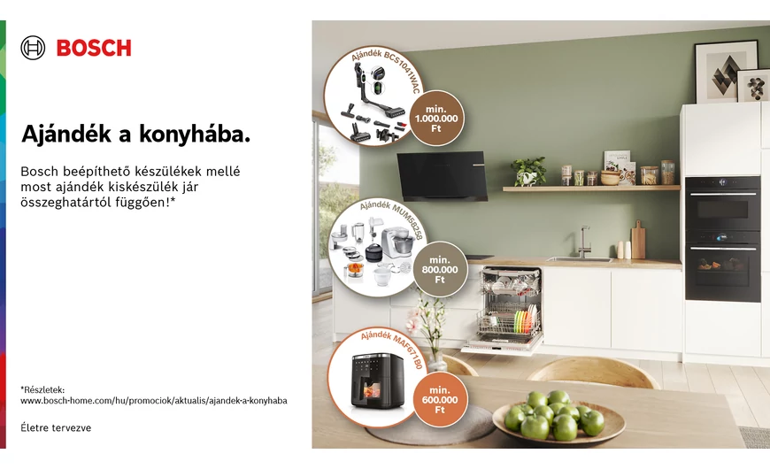 Ajándék a konyhába. | Ajándék Bosch kiskészülékek összeghatártól függően