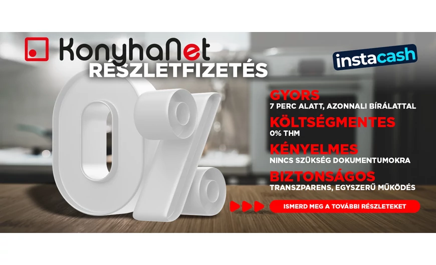 Konyhanet kamatmentes részletfizetés
