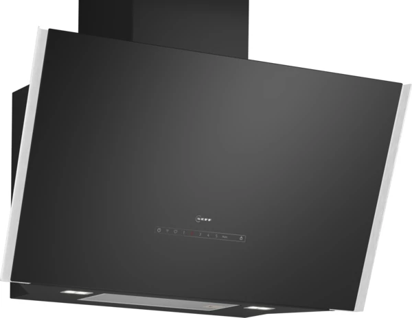 NEFF D98IPT2S0 Kürtős páraelszívó - N90 - Home Connect - Nemesacél oldalélek - 90 cm - döntött fekete üvegernyő - 1 007 m3