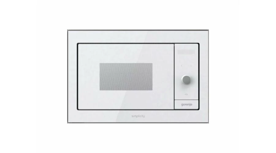 Gorenje BM235G1SYW beépíthető Simpicity mikró, fehér üveg front